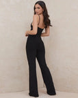 Halter Backless Flare Jumpsuit