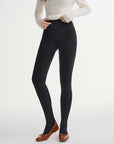 Slimming Vertical Texture Leggings with Stocking Feet