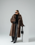 Women's Faux Fur Lapel Coat