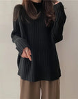 Loose-Fit Turtleneck Sweater for Winter