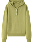 Textured Soft-Comfort Hooded Knit Sweater