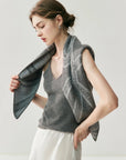 Women's 100% Cashmere V-Neck Vest | Soft Winter Knitwear