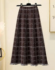 Korean-Style Autumn/Winter Knitted Skirt
