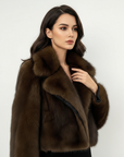 Women's Vintage Faux Fur Jacket