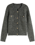 Chic Winter Knitted Cardigan Sweater Jacket for Women