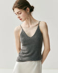 Women's 100% Cashmere V-Neck Vest | Soft Winter Knitwear