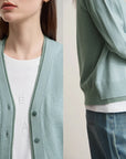 Chic Minimalist V-Neck Cardigan
