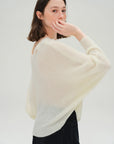 Women's Round Neck Autumn Pullover - Laid Back Style