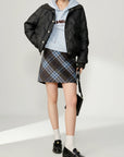 Winter Thicken Plaid Mini Skirt
