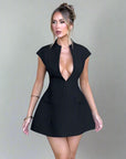 Elegant A-Line Party Dress with Pockets
