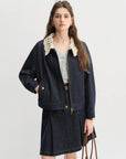 Handmade Sweet Crochet Collar Denim Jacket