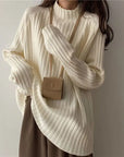 Loose-Fit Turtleneck Sweater for Winter