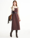 Tweed Plaid 2-Piece Midi Dress Set | Plus Size