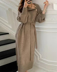 Elegant Knee-Length Autumn/Winter Knit