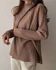 Loose-Fit Turtleneck Sweater for Winter