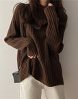 Loose-Fit Turtleneck Sweater for Winter