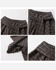 Chic A-Line Plaid Skirt with Adjustable Tie-Waist