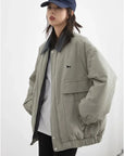 Women's Casual Cotton Workwear Jacket - Thick & Warm
