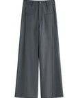 Relaxed Fit Office & Casual Pants with Structured Seam Details
