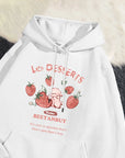 Cute Rabbit Strawberry Print Women's Hoodie
