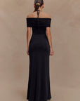 Elegant Off-Shoulder Backless Gown