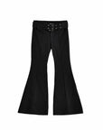 Women's Retro Black Flare Pants