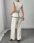 Chic Asymmetrical Summer Jumpsuit with Flared Legs