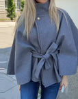 Stylish & Modest Cape Jacket with Belt