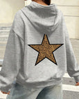 Casual Leopard Pentagram Hoody
