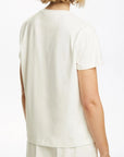 Short Sleeve Casual White Tee