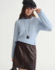 Vintage Charm: Plus Textured Knit Pullover