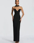 Halter Off-Shoulder Backless Bodycon Gown