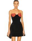 Sexy Strapless Heart Shape Mini Dress Women - 3IN SMART Shop  #