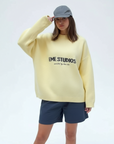 Elegant Loose-Fit Yellow Pullover Sweater for Autumn