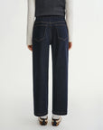 Women's Plus Size Comfort Straight Leg Denim Trousers