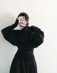 Chic Vintage Wind Turtleneck Pullover Sweater