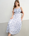 Slim-Fit French Rose Summer Dress
