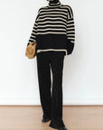 The New Striped Turtleneck Sweater for Fall & Winter