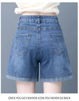 Summer Thin Denim Wide-Leg Shorts