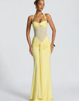 Backless Halter Maxi Dress