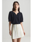 Elegant V-Neck Chiffon Shirt
