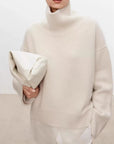 Luxurious Pure Cashmere Turtleneck Sweater