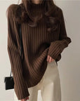 Loose-Fit Turtleneck Sweater for Winter