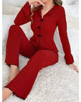 Women's Autumn Winter Long Pajama Set