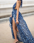 Leopard Chiffon Summer Long Dress - 3IN SMART Shop  #